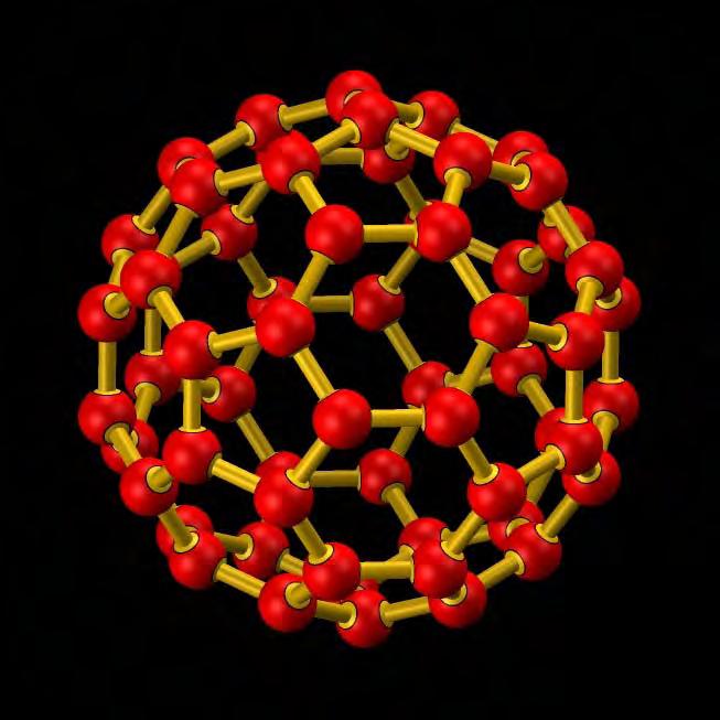 1.2.4 Φουλερίνες (Fullerenes) Η δομή της φουλερίνας ανακαλύφθηκε από τους Kroto & Smalley το 1985, επίτευγμα που τους απέφερε και το βραβείο Nobel το 1996. Το όνομά της το πήρε από τον αρχιτέκτονα R.