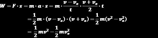 Επομένως τελικά δηλαδή W F = K τελ.. K αρχ.