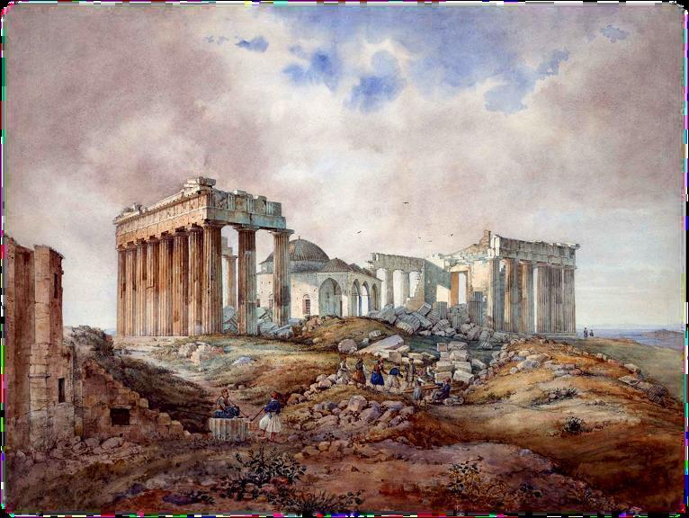 Κεφάλαιο 1 Παρουσίαση του Βράχου της Ακρόπολης των Αθηνών Το μνημείο, αφού παρέμεινε άθικτο για αιώνες, στα ύστερα ρωμαϊκά χρόνια υπέστη σοβαρότατες ζημιές από πυρκαγιά και επισκευάστηκε τον 4 ο
