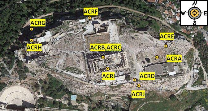 Κεφάλαιο 3: Ανάλυση Καταγραφών για το Βράχο της Ακρόπολης των Αθηνών 3.