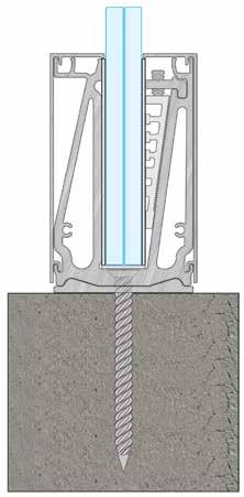 length of 1000 mm 110 F85-456 Διατομή υαλοπίνακα τύπου A20 Glass section A20 8.8.4 (17.52) Η χρήση του F85D-130 είναι προαιρετική Use of F85D-130 is optional 1000 mm 1000 mm 9.6 28 EBM-75112G TORX 7.