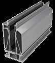 8 8 Λάστιχο υαλοπίνακα / Glass Gasket EA410-409M 200 m Λάστιχο για καπάκι βάσης (PVC) Rubber gasket for