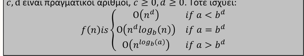 =2 a=b d T() O( 1 log 2 ()) T() O(log