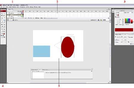 4.2 Γνωριμία με το περιβάλλον του Adobe Flash CS3 Εικόνα 4.2.1 Εργαλειοθήκη του Flash Εικόνα 4.