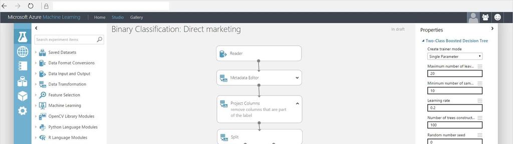 Εικόνα 6-6 Στιγμιότυπο χρήσης του MI (Πηγή: https://azure.microsoft.