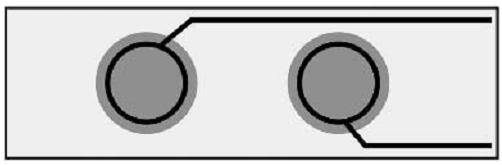 SENZORI DODIRA Za merenje da li postoji i u kojoj tački dodir jednostavna realizacija, dva razmaknute provodne povšine koje se spajaju dodirom izlazni signal = 0 kada postoji kontakt.