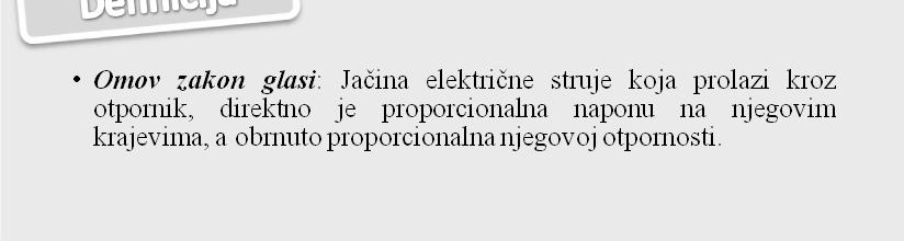 U I = R Usaglašeni efeentni sme za napon i elektičnu stuju koz otponik je od tačke koja je na pozitivnom potencijalu ka tački koja je na negativnom potencijalu. I R U U = RI I = GU Slika 8.