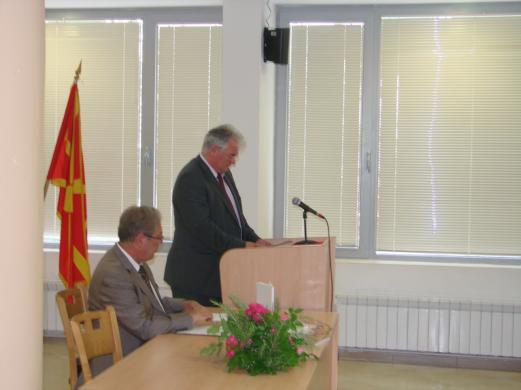 Oбраќање на проректорот на Универзитетот Св. Кирил и Методиј во Скопје, проф.