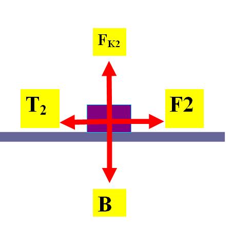 Η δύναμη της τριβής Τ 2 = F 2 = 15 N (σχήμα 2) Θέμα 3 ο Κύβος με ακμή (πλευρά ) α = 20 cm βυθίζεται εξ ολοκλήρου μέσα σε νερό με πυκνότητα ρ = 1000 Κg /m 3.Ο κύβος έχει βάρος Β =50 N.