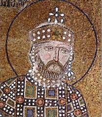1042-1055: Κωνσταντίνος Θ Μονομάχος & Ζωή Λεπτομέρεια από το Ψηφιδωτό Ζωής και Κωνσταντίνου Θ Μονομάχου στην Αγία Σοφία Κωνσταντινούπολης.