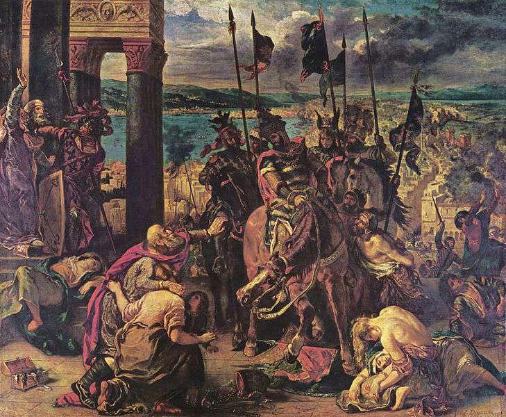 1204 Η Άλωση της Κωνσταντινούπολης (1204), Λάδι σε