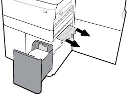 5. Αφαιρέστε προσεκτικά τυχόν ορατό χαρτί από τους κυλίνδρους. 6.