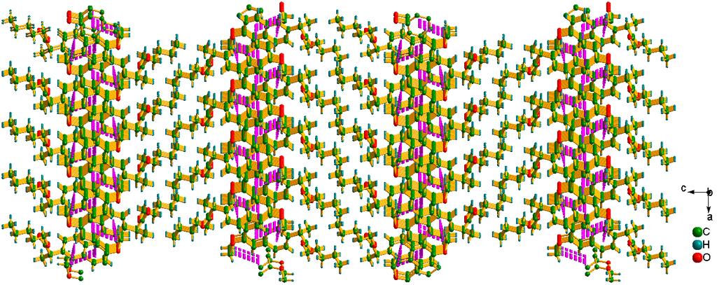 (b) A 2D supramolecular layer in 6 along the ab plane.