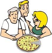 Α. Η έννοια του κλάσματος ΡΑΣΤΗΡΙΟΤΗΤΑ 1η Ένα βράδυ τρεις φίλοι αγοράζουν μια πίτσα και την χωρίζουν σε οκτώ κομμάτια.