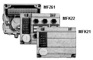 5. Sistemi decentralizovane instalcije 44 2) MFZ31 MFD32 MFD22 MFD21 2 black terminal imprint Tip modula MFD21A MFD22A MFD32A Kataloški broj 823 551 1 823 552 X 823 553 8 Tehnologija vezivanja Senzor