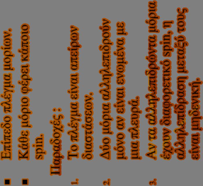 2. Δύο μόρια αλληλεπιδρούν μόνο αν