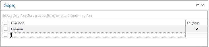 Χώρες Για να προσθέσετε νέες χώρες ανοίξτε τη σχετική καρτέλα του Protocollo ακολουθώντας τη διαδρομή: Γραμμή Εργαλείων «Διαχείριση» > Εργαλεία > Χώρες Πατήστε το κουμπί «Νέο» για να δημιουργήσετε