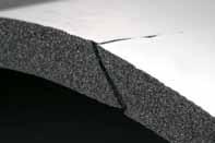 Διαγώνια κομμένο φύλλο μονωτικού, από εύκαμπτο καουτσούκ, για σωλήνες μεγάλων διατομών με προστασία UV PLUS Pre-slanted cut elastomeric sheets for large bore pipes with UV PLUS protection Πάχος