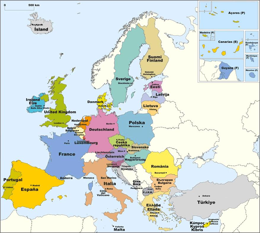2. ΤΑ ΚΡΑΤΗ-ΜΕΛΗ α Κράτη μέλη της ΕΕ (έτος προσχώρησης) Αυστρία (1995) Βέλγιο (1952)