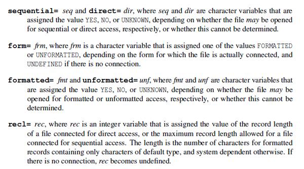 Η εντολή inquire-προσδιοριστικά Γ Παπαλάμπρου - FORTRAN Μάθημα 5