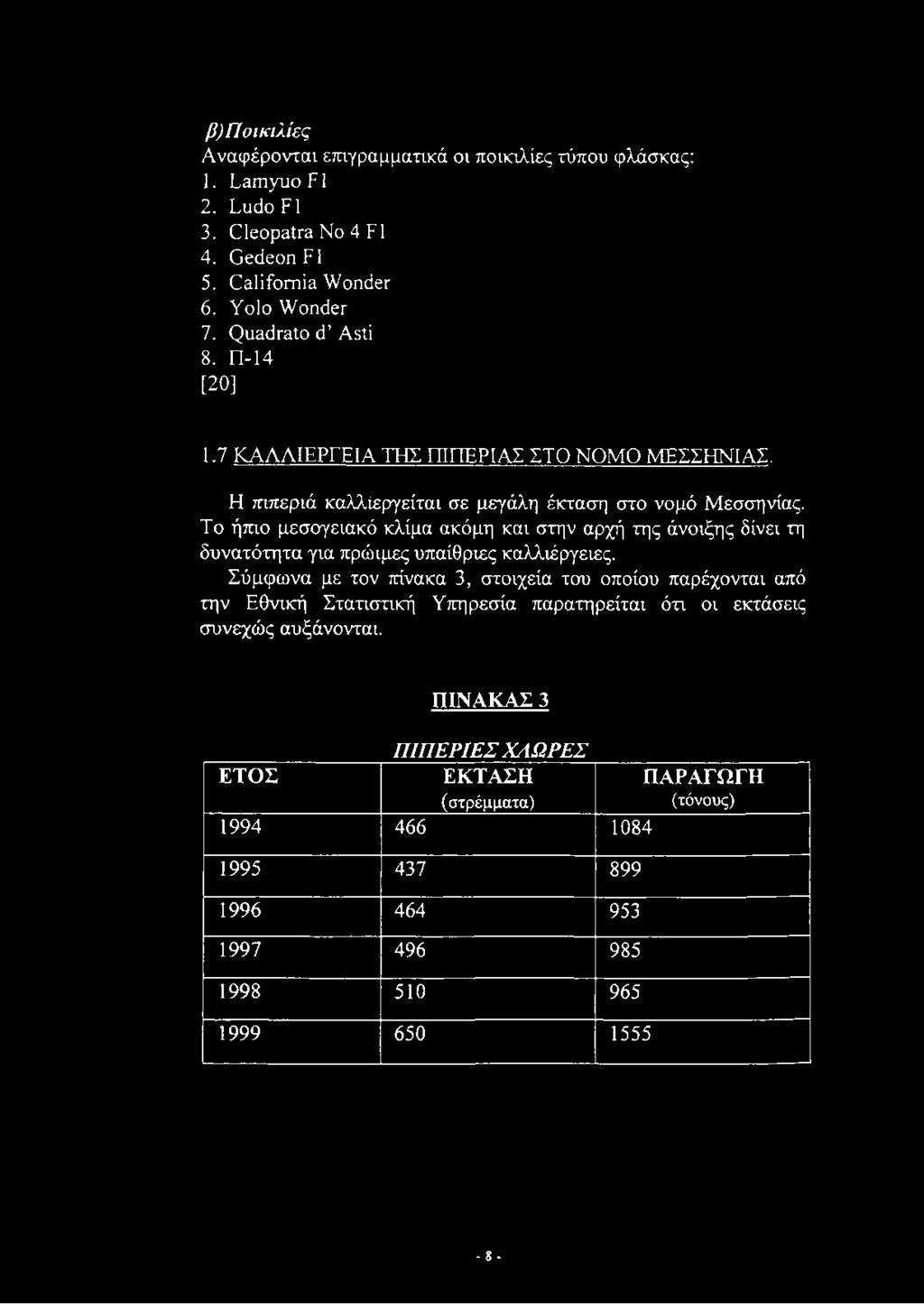 Το ήπιο μεσογειακό κλίμα ακόμη και στην αρχή της άνοιξης δίνει τη δυνατότητα για πρώιμες υπαίθριες καλλιέργειες.