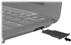 Χρήση της θέσης HP Mini Mobile Drive Bay (µόνο σε επιλεγµένα µοντέλα) Η θέση Mini Mobile Drive Bay είναι µια θύρα USB που σας δίνει τη δυνατότητα να προσθέσετε περισσότερο χώρο αποθήκευσης στη