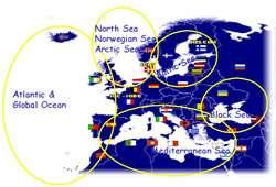 Εικόνα 3.7: Η δομή λειτουργίας του SeaDataNet II (πηγή http://www.seadatanet.