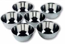 στρογγυλό Inox 18% Cr. Egg serving dish s. steel 18% Cr. Ref.