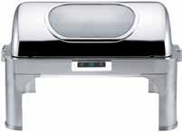 τετράγωνο GN 2/3 Bain marie electric with glass, square GN 2/3 Ref.