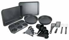 mm Pack 66740 2,9 1,50 21,30 3pcs 220ºC 430ºF -40ºC -40ºF Φόρμα κέικ 21x1x7 cms - 1,20 Lts. Φόρμα στρογγυλή Ø23x6 cms - 2,50 Lts. Φόρμα τετράγωνη 22x22x5 cms - 2,00 Lts.