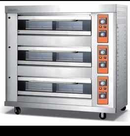 C61 φούσκα φούρνου 0,2Kw/230Volt 104x127x44 380 QL-6 φούρνος πίτσας 3 ορόφων