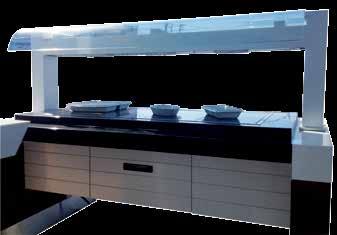 Διαστάσεις: 42,5x72x8εκ. Μοντέλο ABVT973. Ουδέτερο με λεκάνη GN 1/1 για πάγο. Στο άνω μέρος φέρει φωτισμό LED.