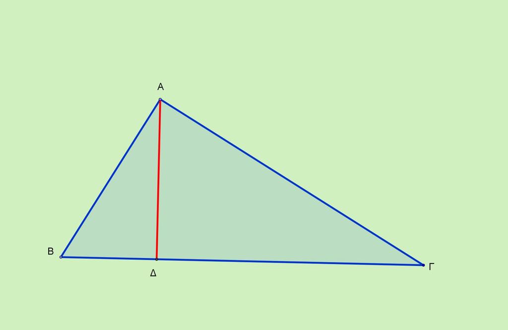 19. Στο ορθογώνιο τρίγωνο ΑΒΓ του σχήματος, το ΑΔ είναι ύψος του. α. Να αποδείξετε ότι τα τρίγωνα ΑΒΔ και ΑΒΓ είναι όμοια. β.