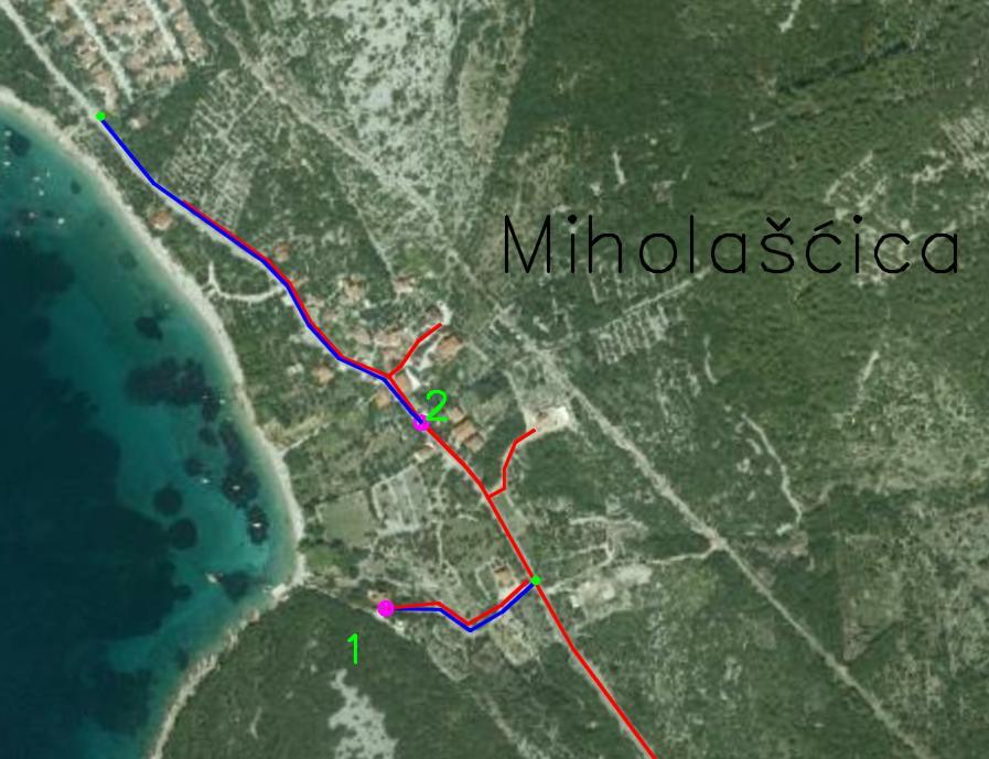 Aglomeracija Martinšćica obuhvaća naselja Martinšćica, Miholašćica i Stivan. Sustav prikupljanja otpadnih voda izgrađen je za naselje Martinšćicu i apartmansko naselje Zaglav.