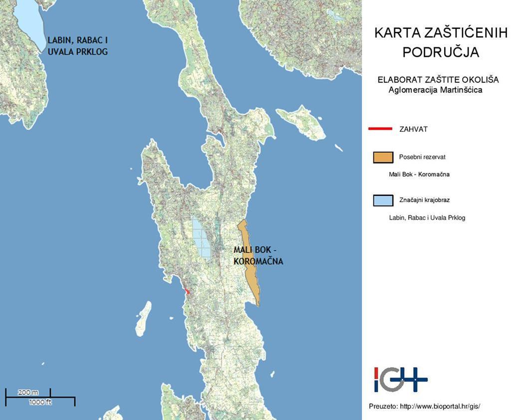 3.1.7. Bioraznolikost 3.1.7.1. Zaštićena područja prirode Prema izvodu iz karte zaštićenih područja Republike Hrvatske predmetni zahvat ne nalazi se na zaštićenom području prema Zakonu o zaštiti