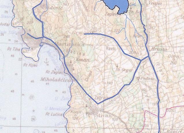 Slika 3.2-2. Izvod iz kartografskog prikaza PPŽ Primorsko-goranske: 2c.