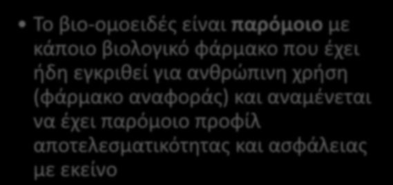 βιο-ομοειδές είναι παρόμοιο με κάποιο βιολογικό
