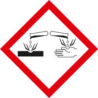 Σελίδα: 2/8 Λέξη σήμανσης DANGER (ΚΙΝΔΥΝΟΣ) Υπόδειξη επικινδυνότητας H290 Met. Corr. 1 H314 Skin Corr.