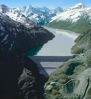 Φράγμα Grand Dixence Ελβετία 1961 YHE Ύψος 285m Μήκος στέψης 695 m Όγκος φράγματος 6 *10 6