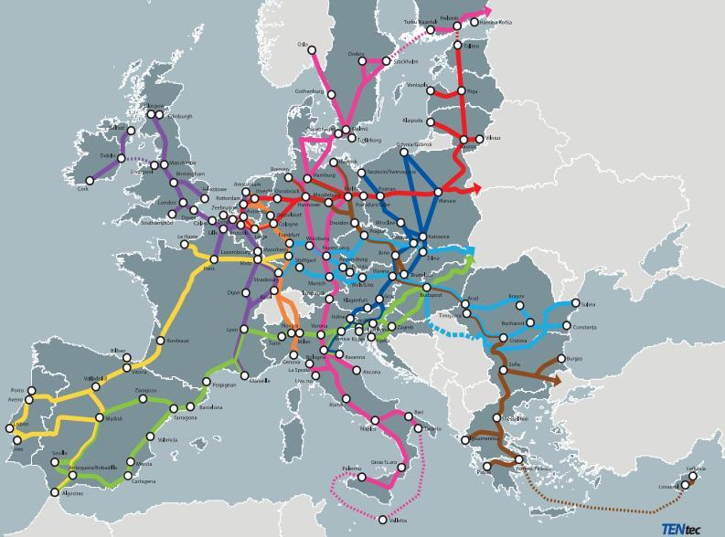 TEN-T CORE NETWORK CORRIDORS BALTIC - ADRIATIC NORTH SEA - BALTIC MEDITERRANEAN ORIENT - EAST