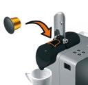 Pour un verre Latte Macchiato, pousser le bac de récupération à l intérieur de la machine.