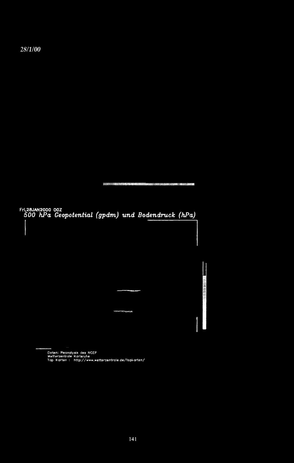 Daten: Reanalysis des NCEP