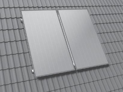 Solárne kolektory FKC-2 S/W vysokovýkonné kolektory premieňajú slnečnú energiu na ohrev teplej vody a podporu vykurovania kolektory pre zvislú alebo vodorovnú montáž na šikmú alebo plochú strechu