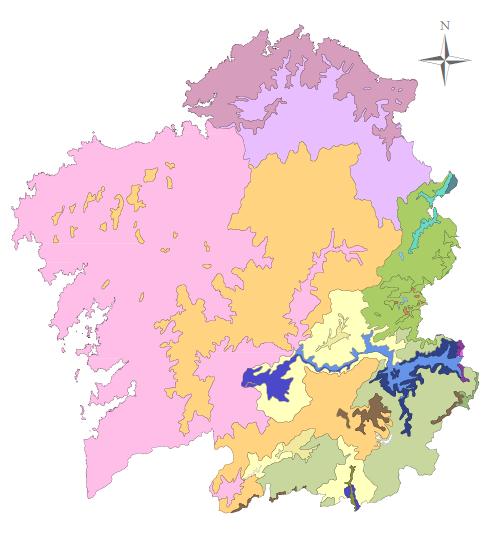 SERIES DE VEXETACIÓN POTENCIAL DE GALICIA conxunto de especies ameazadas dentro do territorio galego.