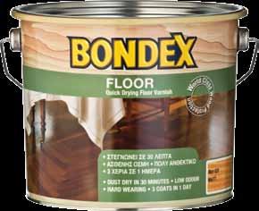 Bondex Floor Άχρωμο, υδατοδιαλυτό βερνίκι για ξύλινα πατώματα και όλες τις ξύλινες επιφάνειες μέσα στο σπίτι, όπου χρειάζεται υψηλή αντοχή στις τριβές και τα απορρυπαντικά Στιλπνότητα: Ματ (020),