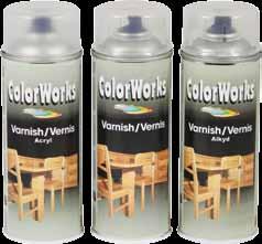 Colorworks Σπρέι διακοσμητικά Βερνίκια Συνθετικό βερνίκι ρητίνης.