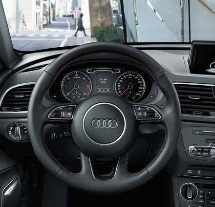 01 // Ειδικό εξωτερικό χρώμα Audi exclusive σε Sandalwood, μεταλλικό 02 // Πακέτο μαύρο προσθέτει μαύρες πινελιές στην περιοχή της ενιαίας τραπεζοειδούς μάσκας Audi Singleframe, του προφυλακτήρα
