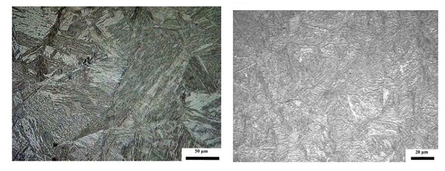 5 Εικόνα 3 Αριστερά: Βελονοειδής μαρτενσίτης (lath martensite), Δεξιά: Πλακίδια μαρτενσίτη (plate martensite). Πηγή: Γ.Ν. Χαϊδεμενόπουλος, «Φυσική Μεταλλουργία», Εκδόσεις Τζιόλα, (2007). 1.