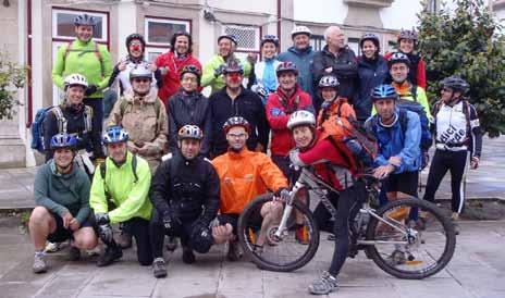 Bici de Montaña Bici polo camiño portugués do norte Os días 5 e 6 de maio, Club Montañeiros Celtas propuxo unha ruta en bici percorrendo dúas etapas do camiño Portugués que une Lisboa con Santiago de
