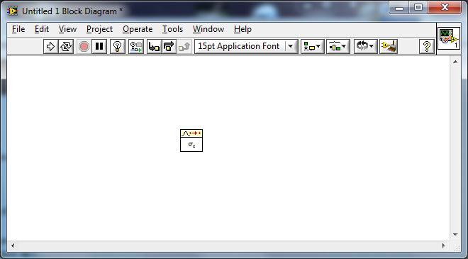 Εικονίδιο Connector Κάθε VI έχει ένα προεπιλεγμένο εικονίδιο, το οποίο εμφανίζεται στον ειδικό χώρο που υπάρχει για τον σκοπό αυτό στην πάνω δεξιά γωνία είτε του παραθύρου μπλοκ διαγράμματος, είτε